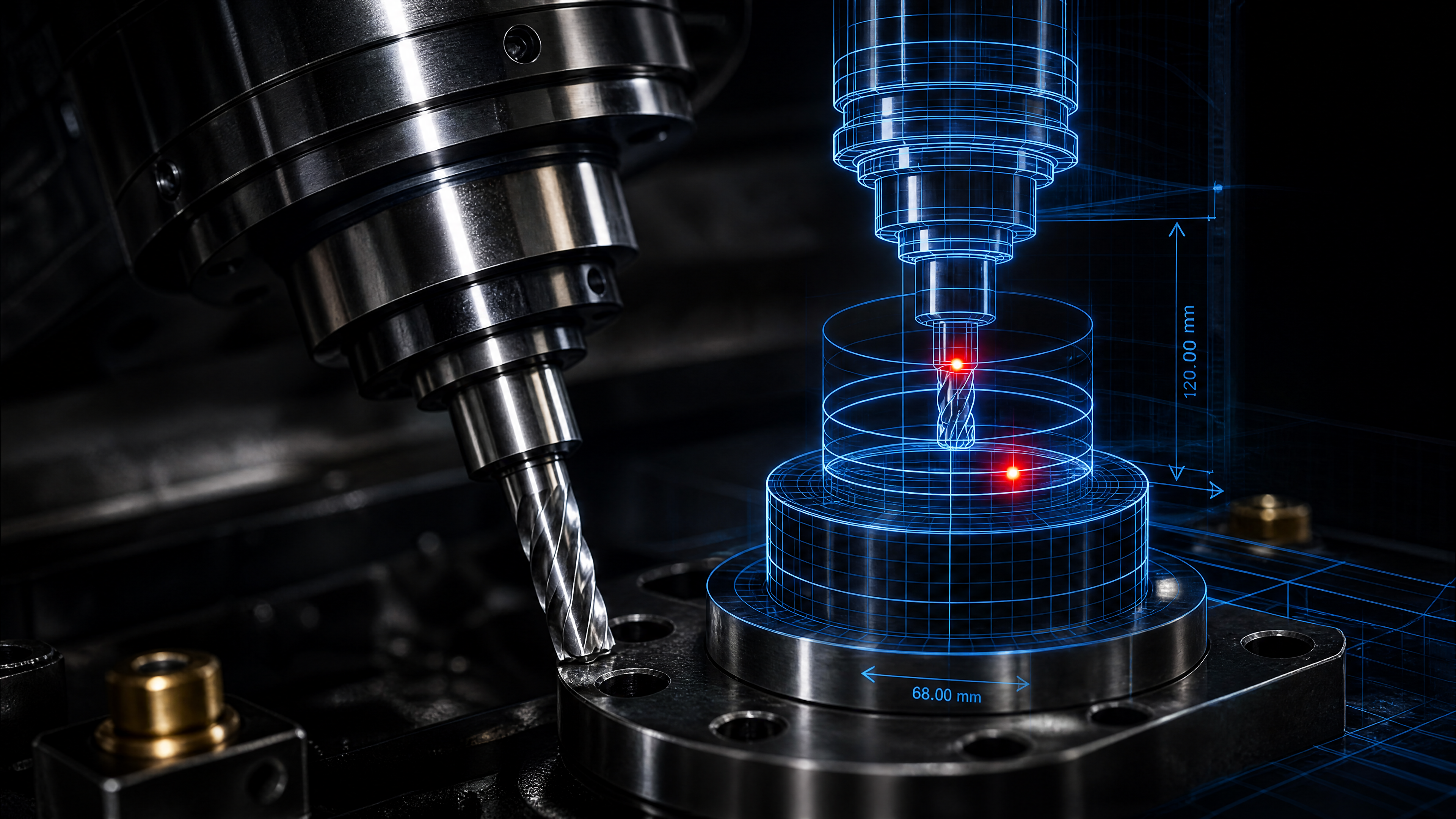 gemelo digital CNC aplicado a un centro de mecanizado