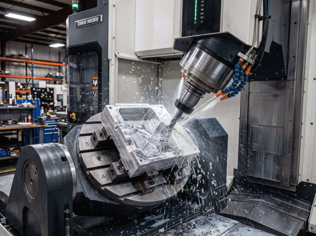centro de mecanizado CNC 5 ejes desbaste 3+2 Fusion 360