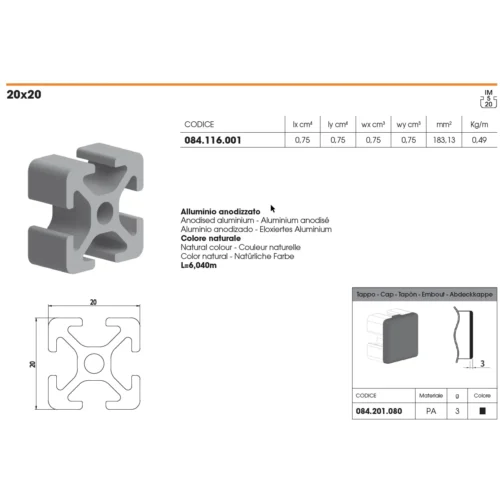 DIMENSIONES PERFIL 2020 DIMENSIONES PERFIL 2020