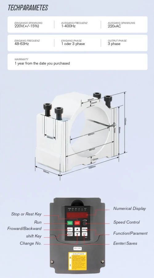 SPINDLE DIMENSIONES SPINDLE DIMENSIONES