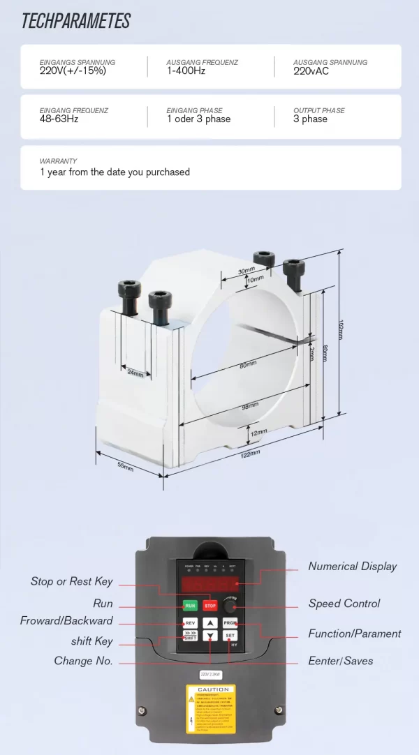 Kit Spindle 2.2Kw - Imagen 4