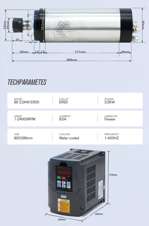 Kit Spindle 2.2Kw - Imagen 6