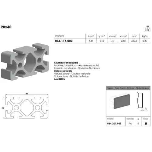 perfil 2040 perfil 2040