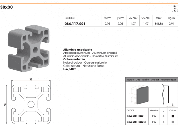 perfiles tslot caracteristicas