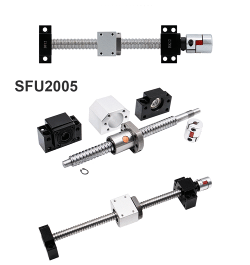 Kit Spindle 2.2Kw 19 KIT Tornillo de bolas SFU2005 1000MM