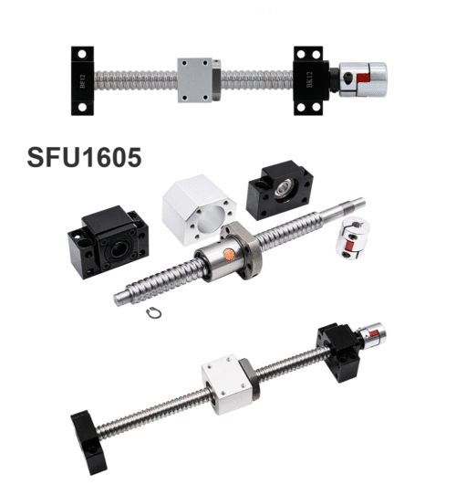 Kit Spindle 2.2Kw 18 KIT Tornillo de bolas SFU1605 1000MM