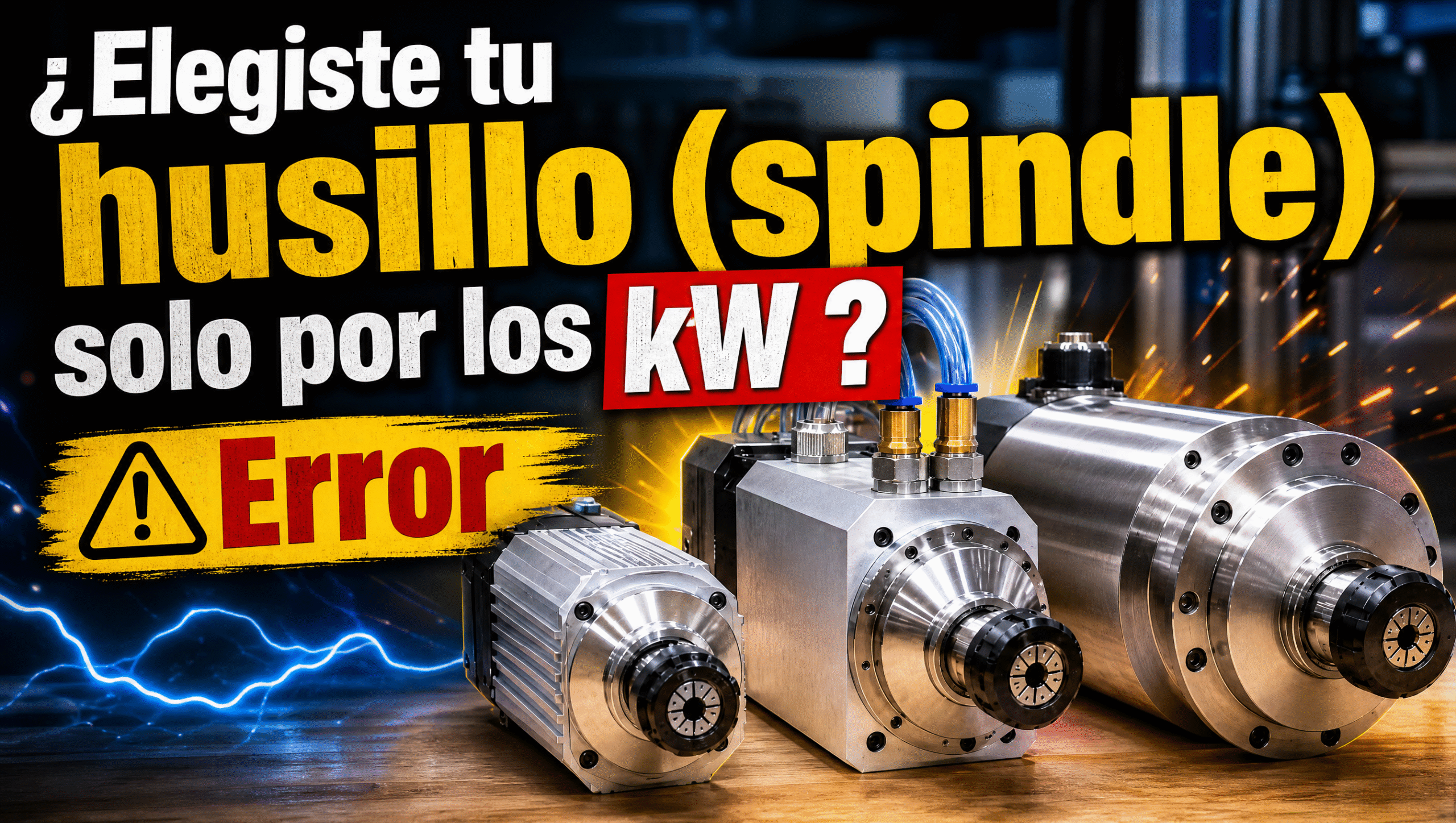 Cómo elegir el husillo CNC según tu aplicación